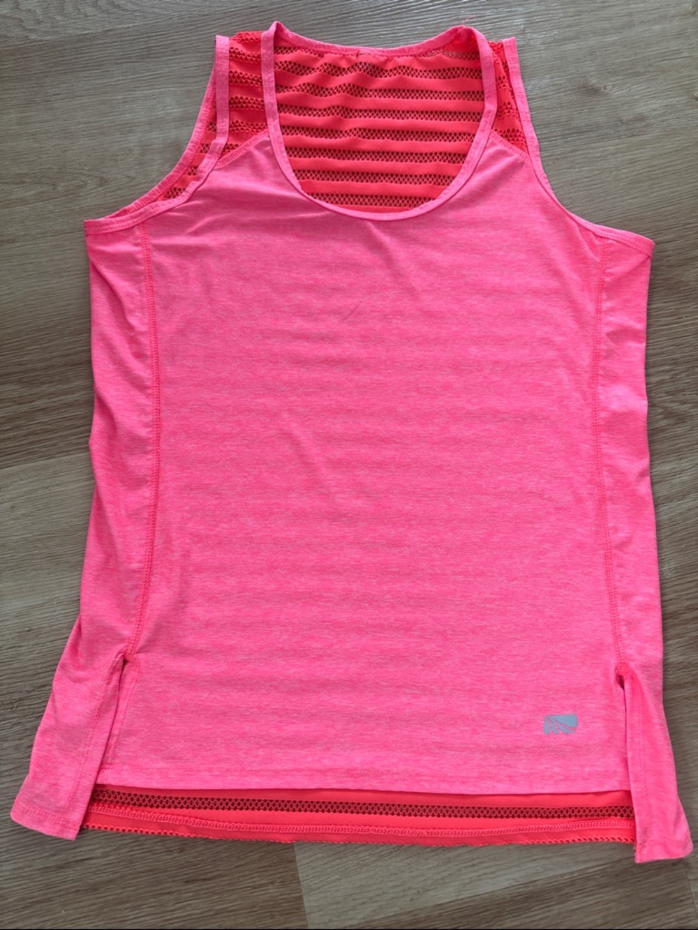 Women's Neon Pink and Orange Athletic Tank Top